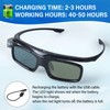 3D Glasses, Active Shutter Rechargeable Eyewear for 3D DLP-Link Projectors