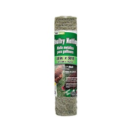 YARDGARD 308402B Poultry Netting Fence, 18 Inch x 50 Foot, Silver