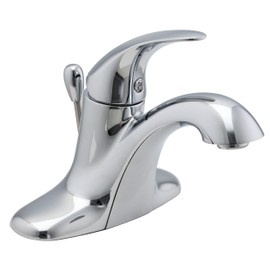 Pfister LG42SR0C Serrano Single Control 4 Inch Centerset Bathroom Faucet in Polished Chrome, Water-Efficient Model