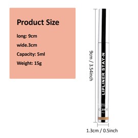 Leogony 3PCS Long Lasting Peel Off Lip Liner, Waterproof Non-Smudge Detachable Lip Liner Peel Off