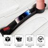Norkmdi 2 Pack Dual-Slot Carbon Fiber Seat Gap Filler, Black
