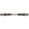 Weaver Leather Leather Single Flat Link Chain Curb Strap, Black,