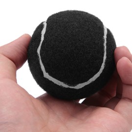 Kopinma Pack of 6 Tennis Balls, Wear-Resistant and Elastic, 66 mm, Ideal for Beginners, Black