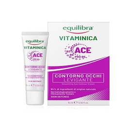 Equilibra Face, Vitamin, Eye Contour, Multivitamin Complex, Hyaluronic Acid, Caffeine, Pistachio Butter, Smoothing, Contrast Agent for Bags and Dark Circles, 15ml