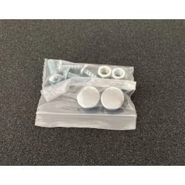 Unbranded Stainless Steel License Plate Screws Car Truck Rust Free Fasteners+ 4 Chrome Cap