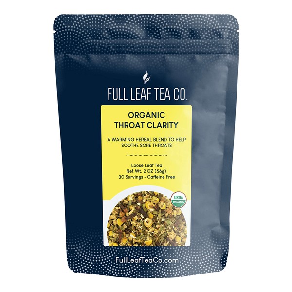 Organic Throat Clarity Loose Leaf Tea - 2oz Bag (Approx.