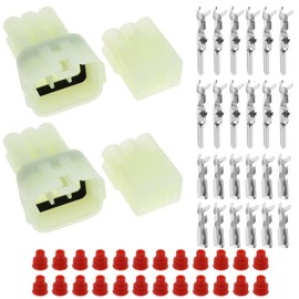 VGOL 2 Pairs 6Pin Motorcycles Sealed Electrical Connectors 6189-6171 6180-6181 Compatible with Sumitomo HM 090