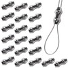 20Pcs M4 304 Stainless Steel Duplex Wire Rope Clips, Duplex