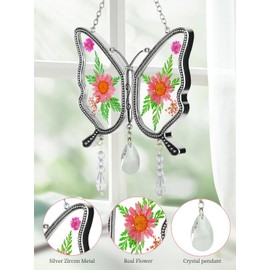 Birthday Gifts for Mom from Daughter Son Best Grandma Gifts Mother Day Birthday Gifts Ideas for Mom Crystal Butterfly Mom Gifts, Butterfly Suncatcher Birthday Gifts Butterfly Gift Decor ﻿