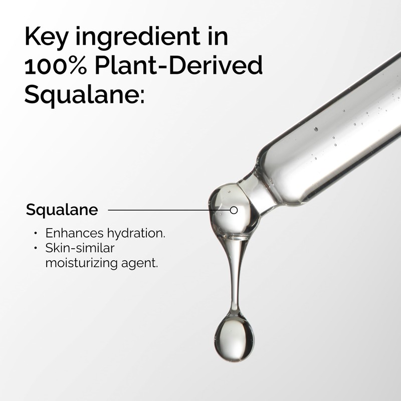 The Ordinary 100% Plant-Derived Squalane, for Skin and Hair, Lightweight