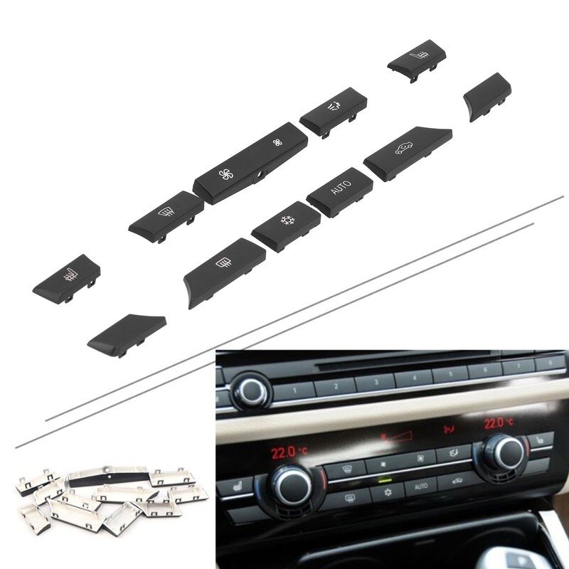 11pcs A/C Heater Button Cap Covers 61319313922 Replacement for 5