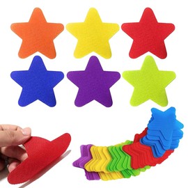 Stars Floor Spot Dots Carpet Spots Carpet Markers,48pcs Sports Spot Mark Colorful Five-Pointed Star Sticker Color Floor Mark Floor Mark Gym Carpet Mark Sticker,Colorful Floor Spots Star Carpet Markers