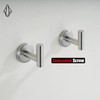JQK Bathroom Towel Hook Brushed, Coat Robe Clothes Bath Wall