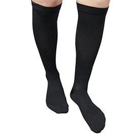 Rimfix Medical Elastic Stockings Rexfit Men's High Socks Medium Compression Black Men Size LL Size 1814