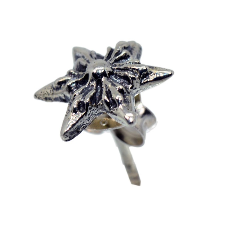 【STERLING SILVER 925】純銀 シルバー 925 ピアス スタッズ ロック ゴシック メンズ