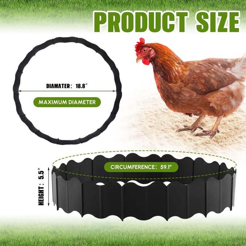 Colingmill 1 Set Chicken Dust Bath Tub Coop Lime Accessories