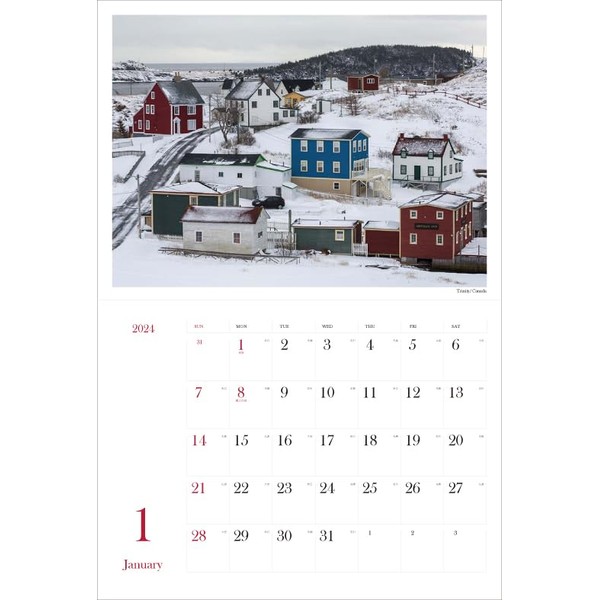Seasons of Splendor "Journey Around the Beautiful World" Kazutoshi Yoshimura 2024 Calendar