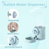 BNOSDM Rabbit Automatic Food Feeder and Water Dispenser Bunny Gravity