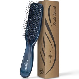 MarQus Scalp Brush - entwirren ohne Ziepen - Entwirrbürste für jeden Haar Typ, Haarbürste für Glanz und Volumen, 1 Stück Midnightblue