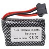 RC Lithium Battery 7.4V 1200mAh 8.88Wh with SM‑5P Plug Long