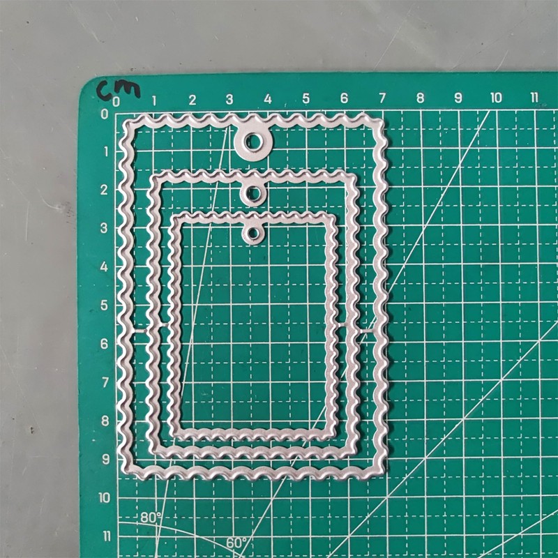 Square Label Frame Die Cuts for Card Making Frame Metal