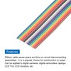 sourcing map 1 Pcs 16 Pin Flat Rainbow Ribbon Cable