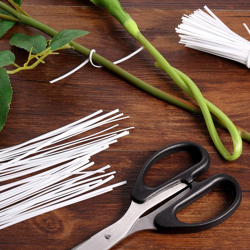 200 Pieces 12 cm Wire Twist Flexible Garden Plant Ties,