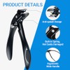 Ergonomic Toenail Clippers with Wide Jaw for Easy Trimming