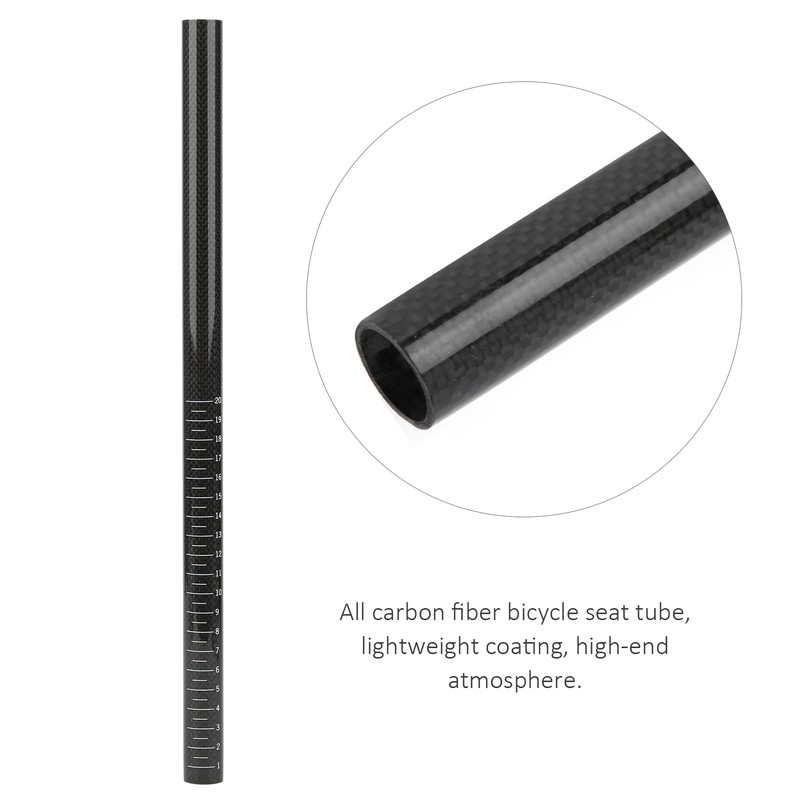 Carbon Fiber Bicycle Seatpost 22.2x400mm Folding Cycling Road Mountain Bike