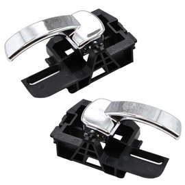 MCamooer Inner Handle for Qashqai J10 JJ10 Door Handle Inside Left and Right Inside 2007-2013 ABS Plastic 2 Pieces L Shape Polished Ambidextrous Fashion No Lock