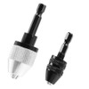 Fongmore 2 Pieces 1/4 Inch Hex Shank Keyless Drill Chuck