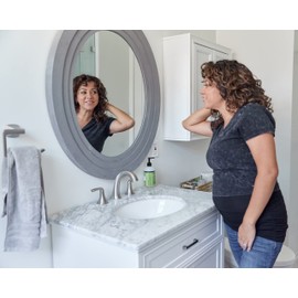 Maddie Moo Belly Band Seamless Maternity and Postpartum Shirt Extenders, Cotton, X-Large- Black