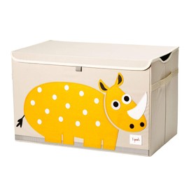3 Sprouts Kids Toy Chest - Storage Trunk for Boys and Girls Room, Rhino