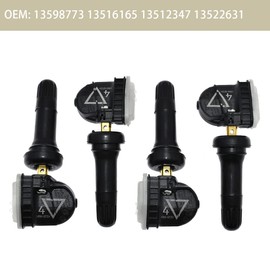 DIPMOTOR 13598773 Tire Pressure Sensors 433MHz TPMS Compatible with GMC Buick Chevy Replaces 13589601 13522629 Set of 4