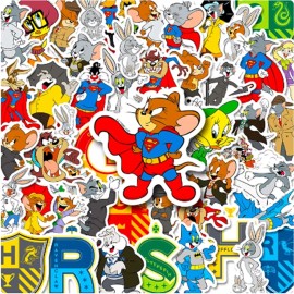 Tahoe Reflections 50pc *MIGHTY MOUSE* The One & Only, VINYL STICKER SET, Laptop Bike Water-Bottle