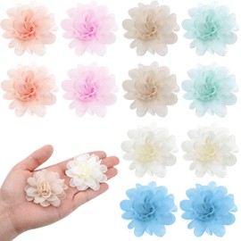 Copkim 12 Pcs Mini Flower Decorative Magnets Set Cute Flower Fridge Magnets Multicolor Refrigerator Decorative Magnets Flower Whiteboard Magnets for Office Supplies Kitchen Decorations