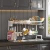 PUSDON Over Sink Dish Drying Rack Stainless Steel, Adjustable Large
