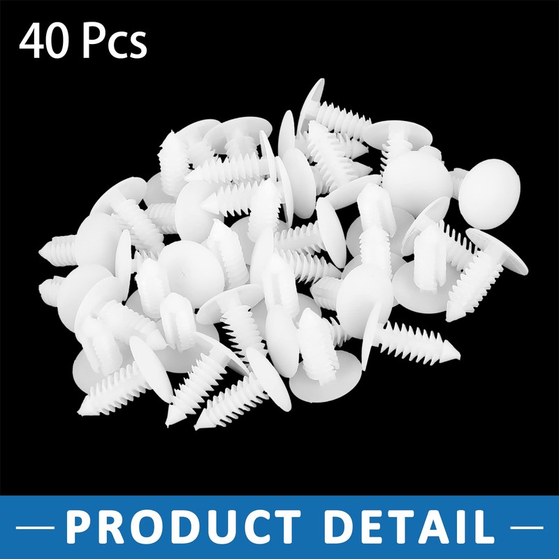 A ABSOPRO Car Bolt Rivet 6.5mm Hole Expansion Clip Plastic