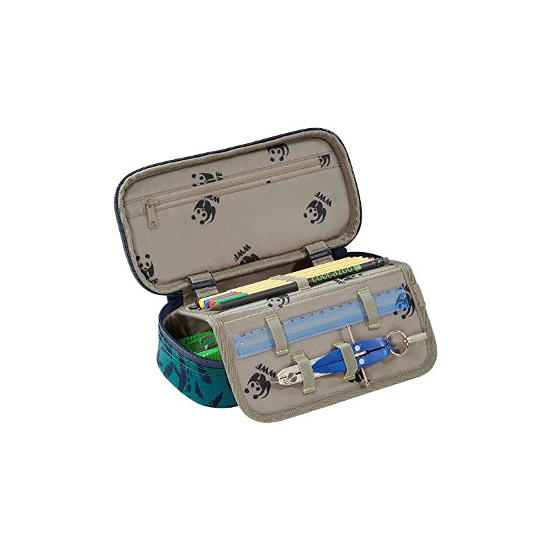 coocazoo PencilDenzel Pencil Case, Triangle Compartment, Timetable Compartment, Removable Pen