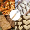 Cutting Wheel Dough, Ravioli Cutter with Wooden Handle Ravioli Flaring