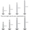 50 PCS Stainless Steel Round Head Drilling Self Tapping Screws