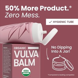 Quinn Wellness Organic Vulva Balm - Cuidado íntimo de la piel y humectante vaginal - Alivia la sequedad, picazón e irritación - Apoyo a la menopausia 