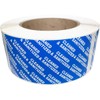Blue Cleaned and Sanitized Tamper Evident Seals, 2 x 4
