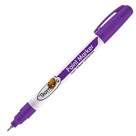 Thornton's Art Supply Vibrant Premium Oil-Based Paint Markers Pen Extra Fine Purple for Craft, Rock Painting | Safe for Kids | Write on Multi Surface Glass Metal Stone Ceramics Wood Rubber Plastic