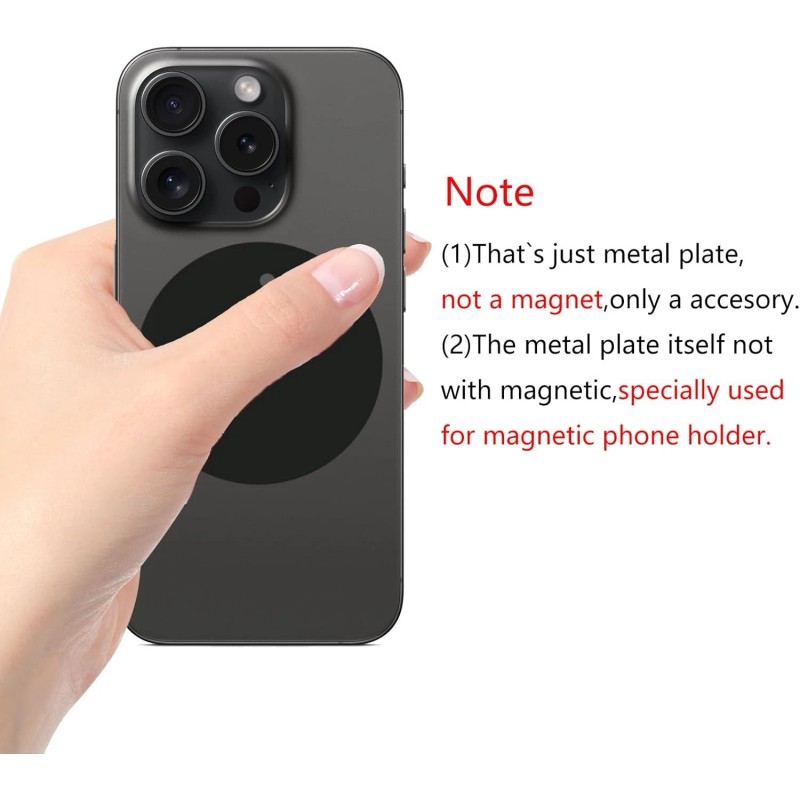Unbranded Mount Metal Plate8Pack for Magnetic Car Mount Phone Holder