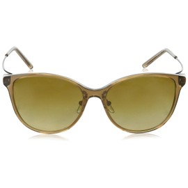 Emporio Armani EA4220F Women's Sunglasses, SHINY TRANSPARENT LIGHT BROWN