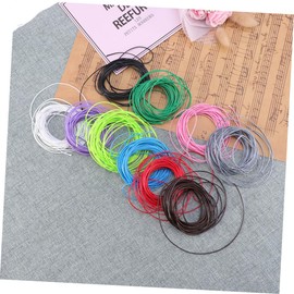 TEHAUX 10pcs Waxed Cotton Cords for DIY Jewelry Making Durable Multi-Color Waxed Strings for Bracelets Necklaces and Crafts
