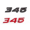 2Pcs 345 Emblems 3D Nameplate Premium Car Badge Decal Replatement