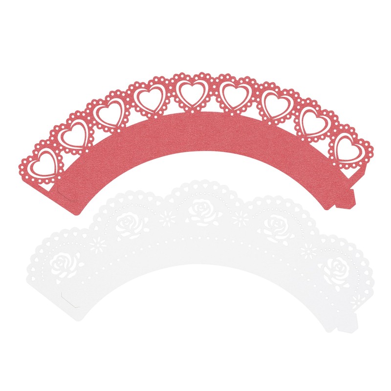 PME Valentine's Day Cupcake Cases - Vintage Lace (Pack of