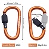 TITECOUGO Aluminum Alloy D-Ring High Strength Carabiner Key Chain Clip